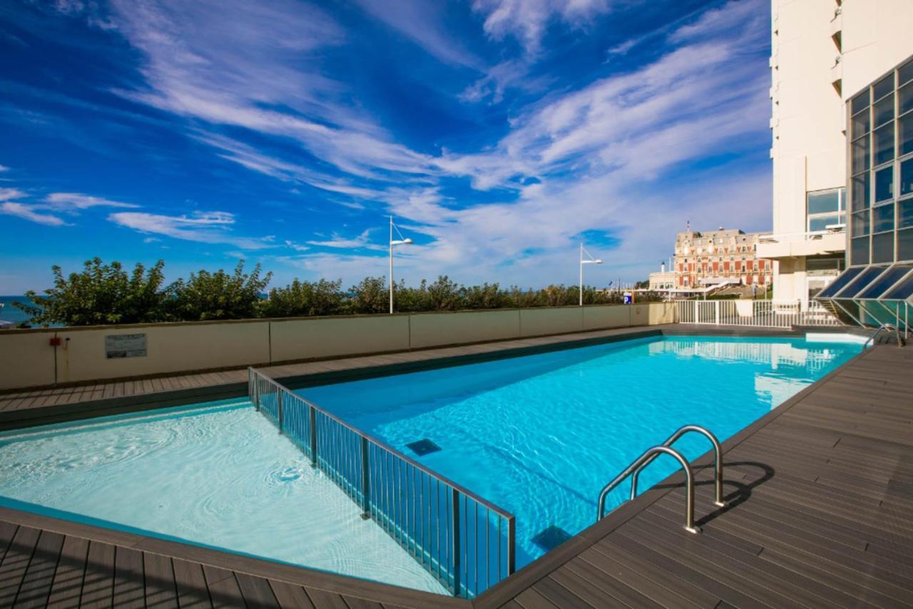 Nouvelle Vague Modern Ocean View Studio W Balcony - Swimming Pool Биариц Екстериор снимка