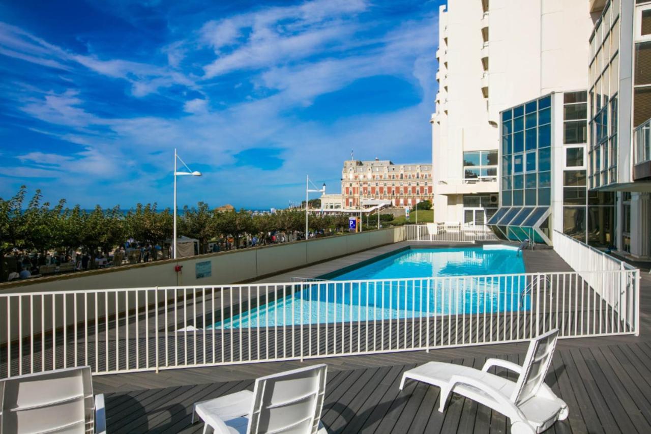 Nouvelle Vague Modern Ocean View Studio W Balcony - Swimming Pool Биариц Екстериор снимка